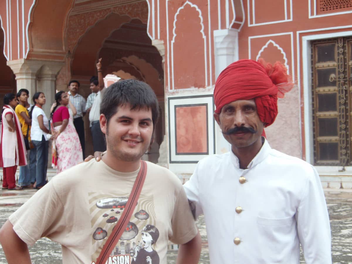 Pau en el Palacio de Jaipur