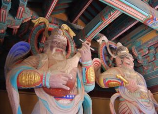 Guardianes del templo Bulguksa de Gyeongju