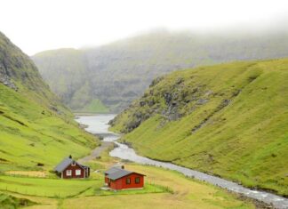 Fotos Islas Feroe, Saksun. Panorámica