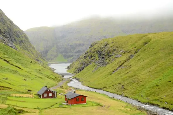 Fotos Islas Feroe, Saksun. Panorámica
