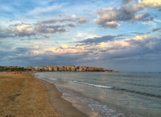 Fotos de Salou, atardecer en la Platja de Llevant