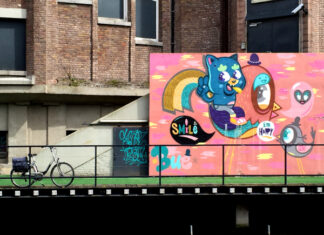 Un paseo por Gante para disfrutar de su street art Fotos de Gante, ruta street art Bue the warrior y bici