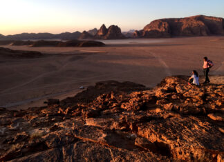 Fotos de Wadi Rum, Jordania - desierto al atardecer