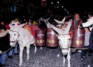 Bando Real, Burreta y visita al Campamento de los Reyes Magos en Alcoy Fotos de Alcoy, La Burreta
