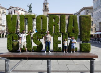Fotos de Vitoria en Euskadi, Pau, Vero Teo y Oriol