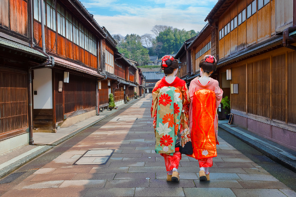 Fotos de Kanazawa en Japón, Geishas en el Higashi-Chaya-gai