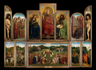 De la Catedral de San Bavón al Museo de Bellas Artes de Gante: descifrando el Cordero Místico Fotos de Gante en Bélgica, Adoración del Cordero Místico