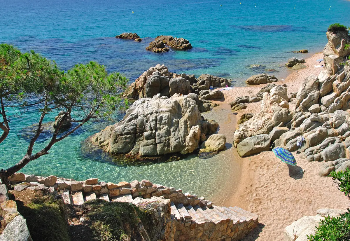 Fotos de la Costa Brava en Girona, cala en Lloret de Mar