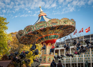 Fotos de Copenhague, carrusel del Tivoli