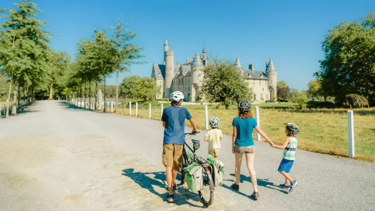 Flandes en bici con niños