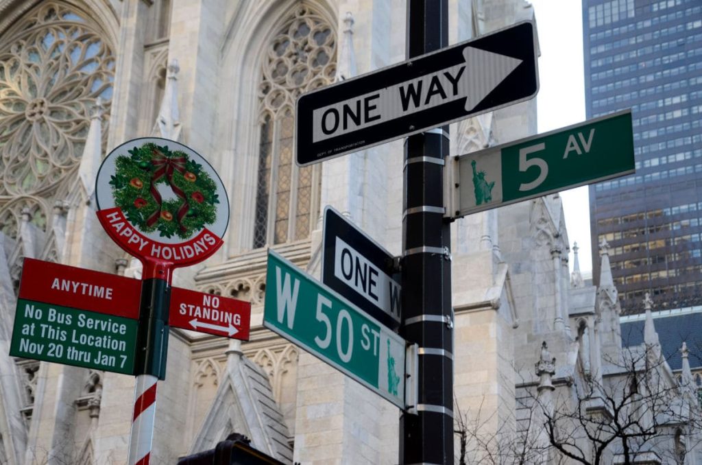 Carteles de Navidad en Nueva York
