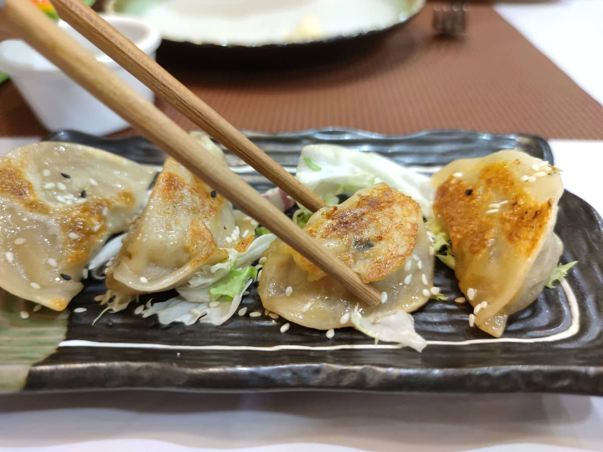 Gyozas en Hamamatsu en Japon