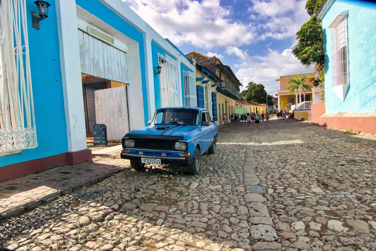 Las calles empedradas de Trinidad en Cuba