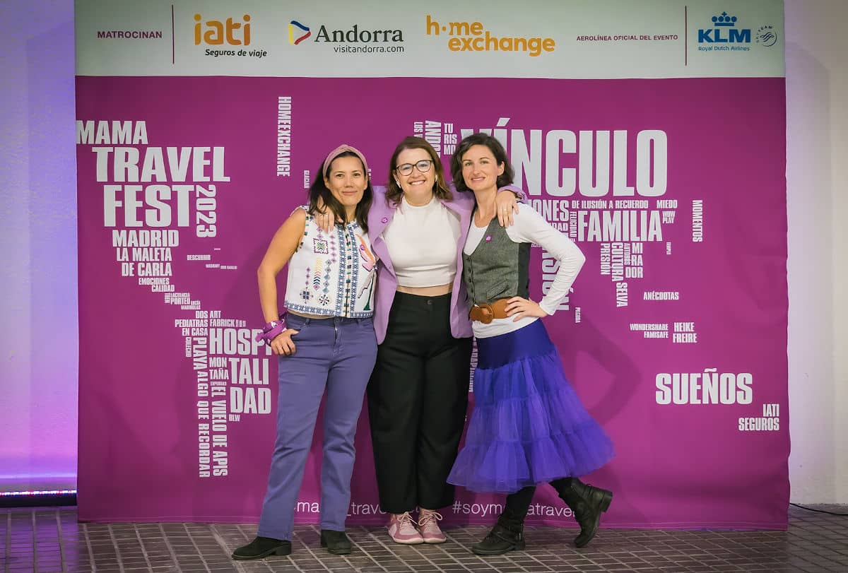 Patricia, Carla y Lucia creadoras del Mama Travel Fest