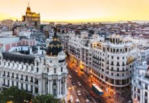 Panorámica de la Gran Vía de Madrid