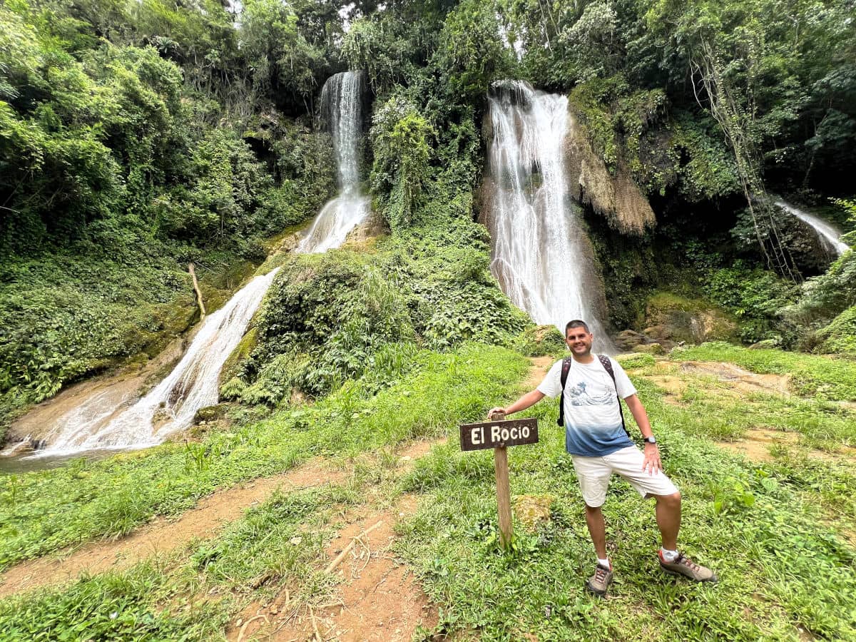 Cascada de El Rocío en los alrededores de Trinidad