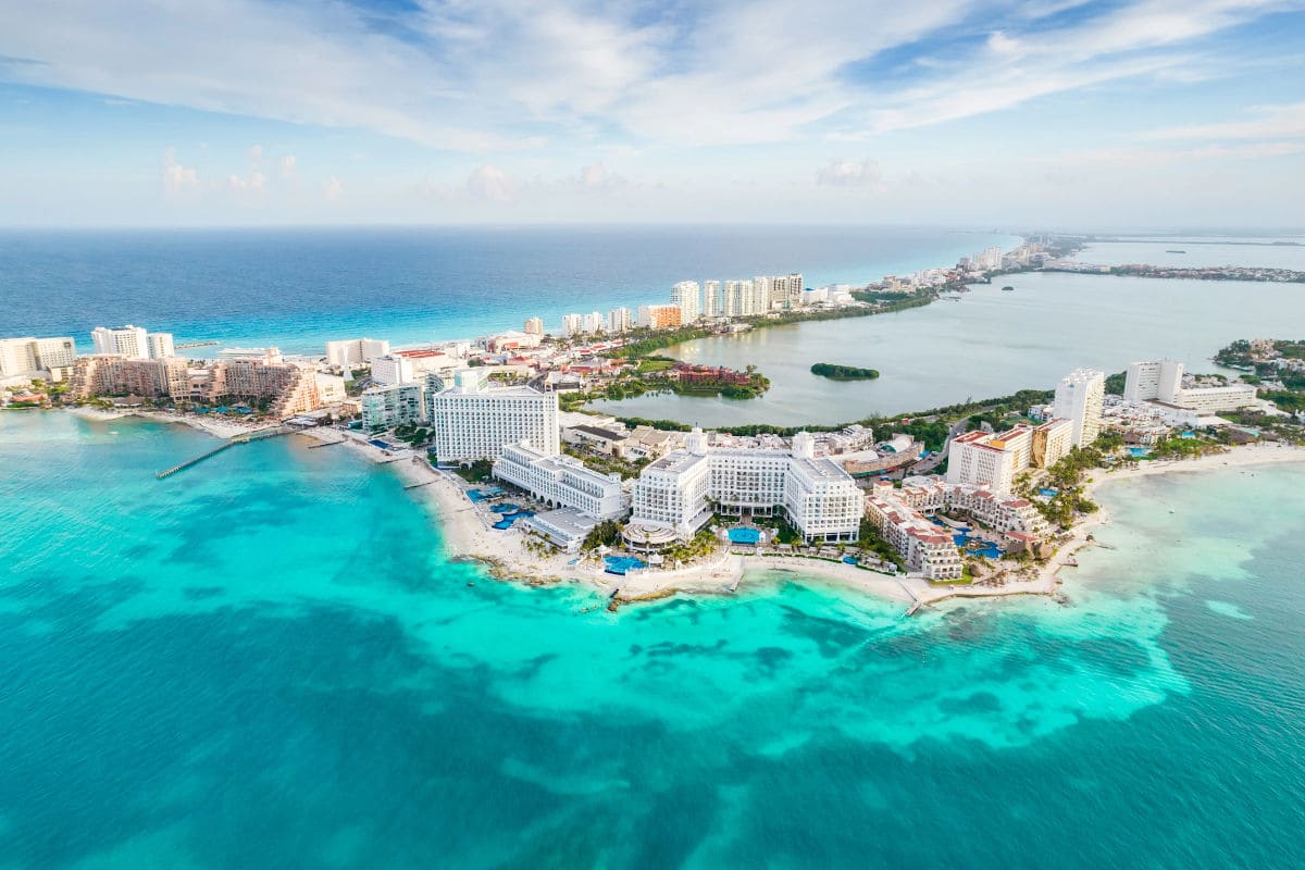 La famos zona hotelra de Cancún