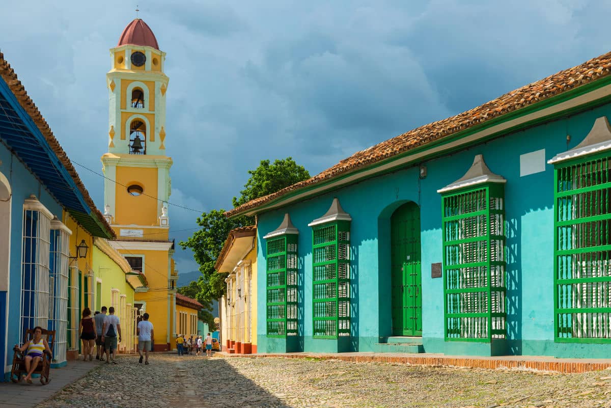 La torre del convento de San Francisco en Trinidad, Cuba
