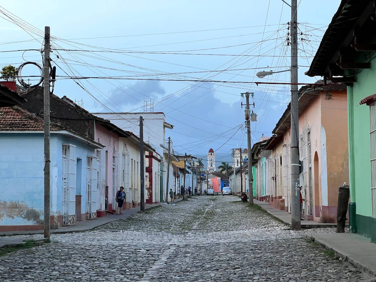 Las famosas calles empedradas de Trinidad en Cuba