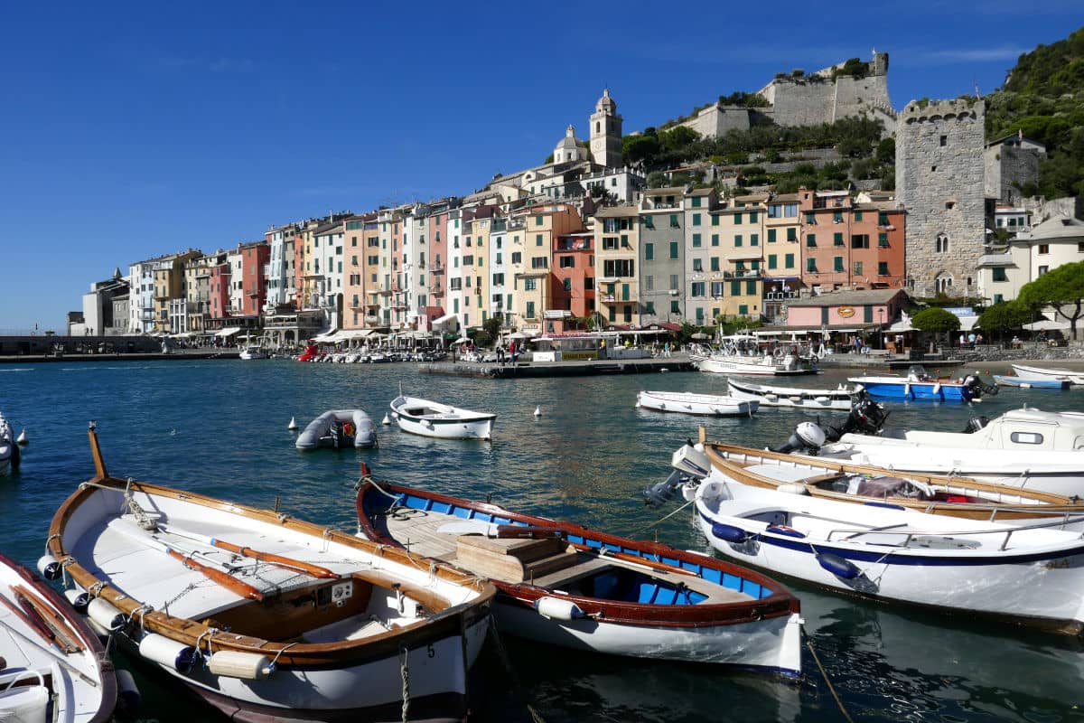 Portovenere en el Golfo de los Poetas de Italia