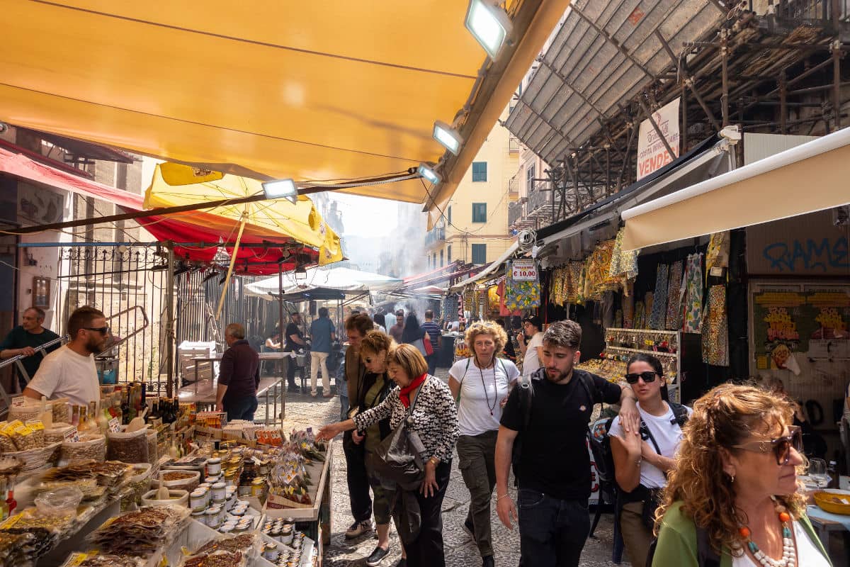 El famoso mercado de Capo en Palermo