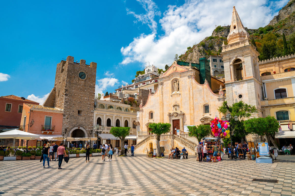 El fantástico casco antiguo de Taormina