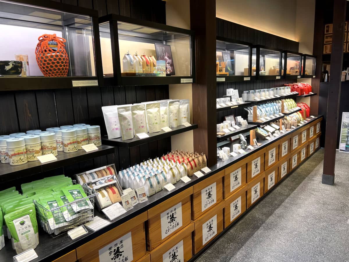 El té verde de Uji está por todas partes en la ciudad