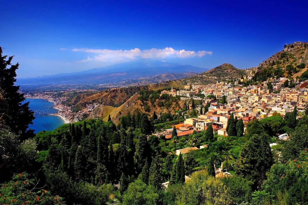 Taormina con vistas al Etna
