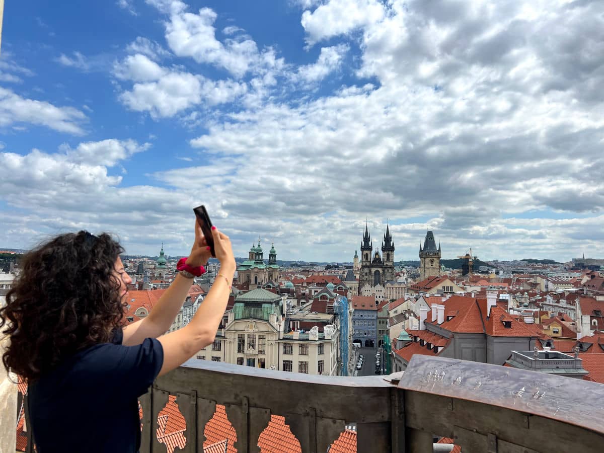 Vistas desde la la Torre Astronómica del Klementinum en Praga