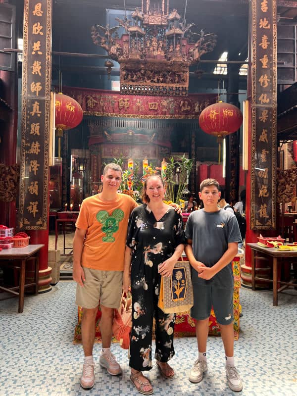 En el Templo Sin Sze Si Ya de Kuala Lumpur