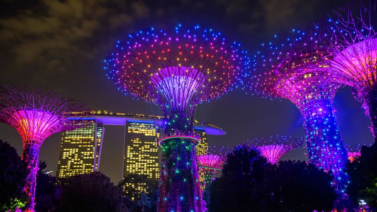 Garden Rhapsody en el Gardens by the Bay de Singapur