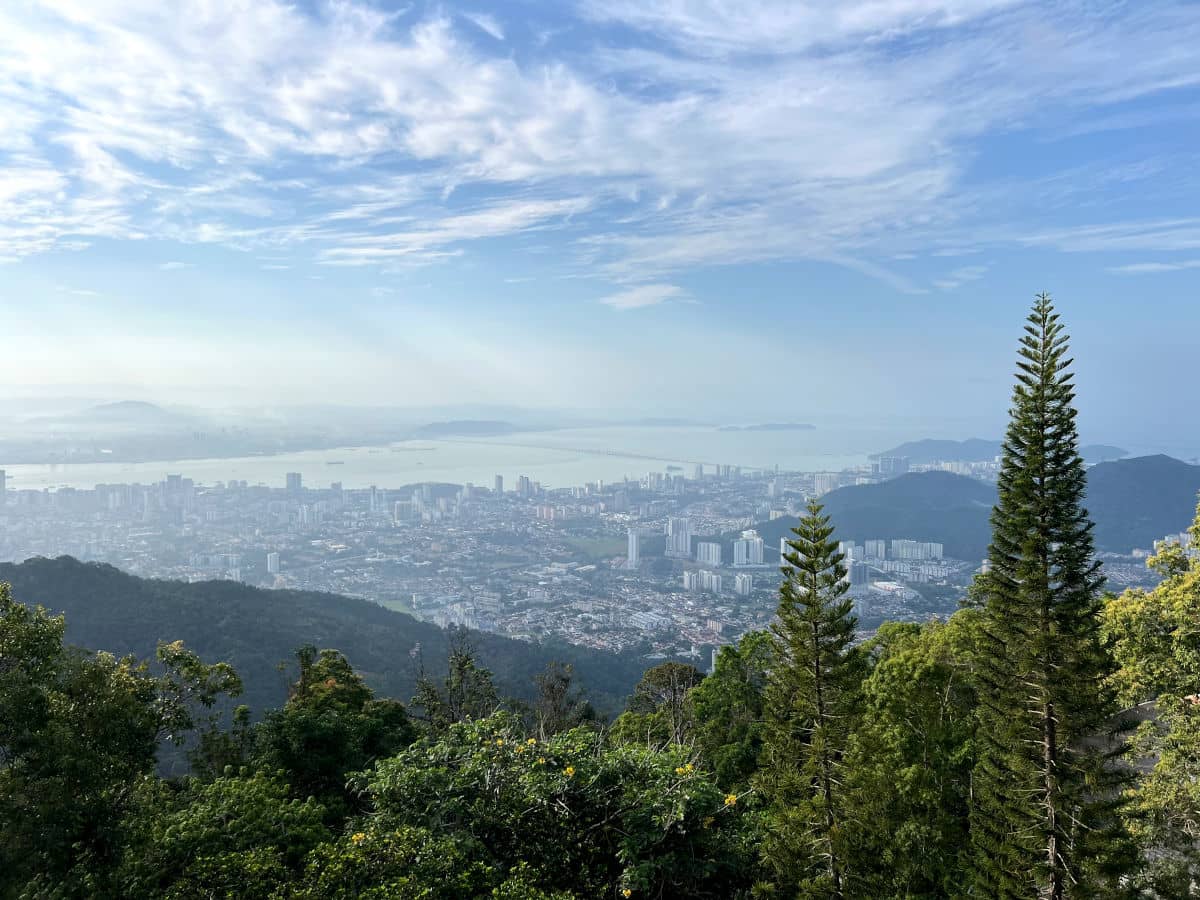 Vistas de George Town desde la Penang Hill