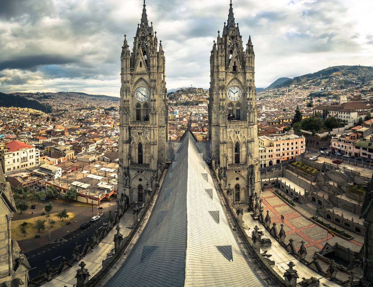 Basílica del Voto Nacional en Quito, Ecuador