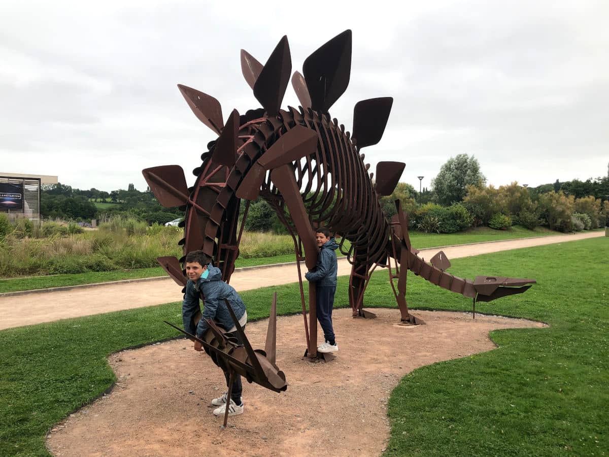Con la estrella del Paléospace de Villers-sur-Mer
