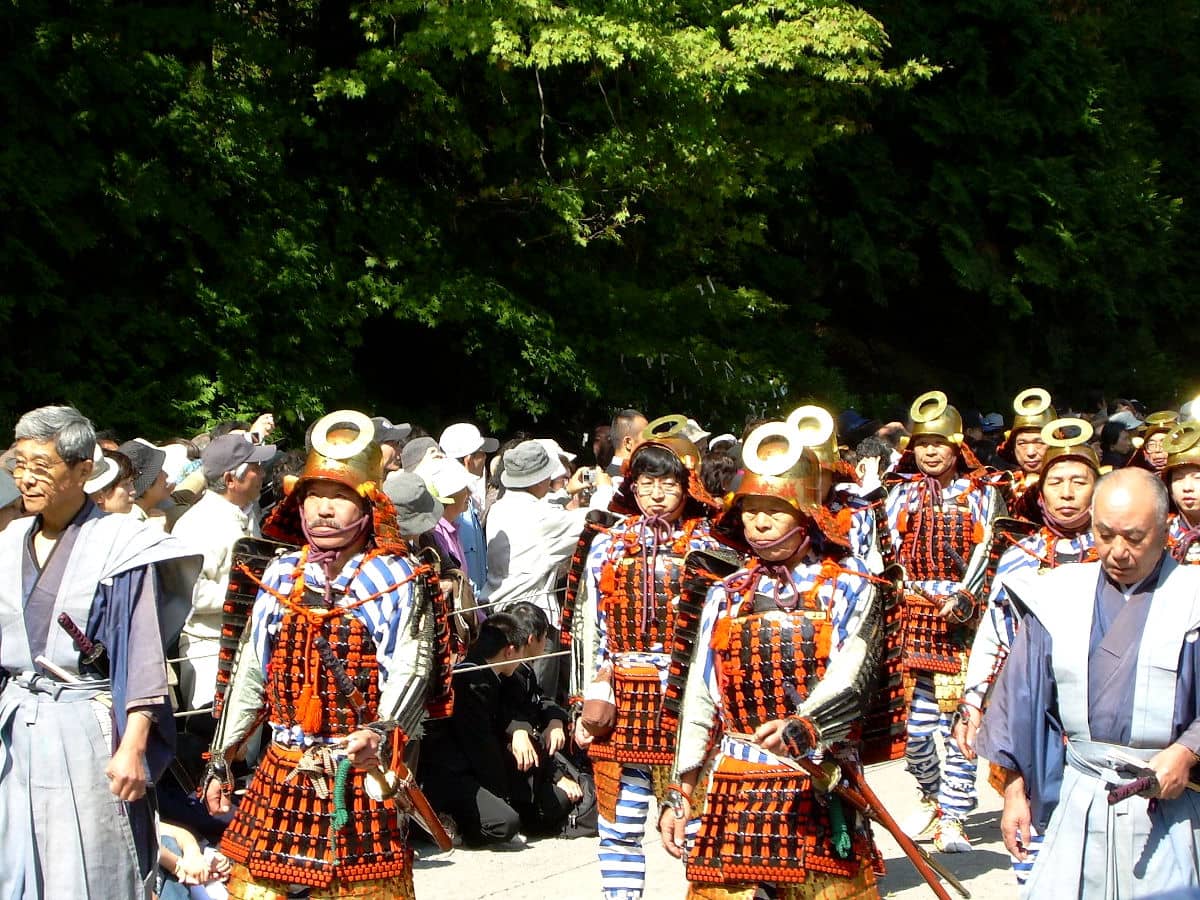 El Gran festival de otoño del Santuario Toshogu en Nikko