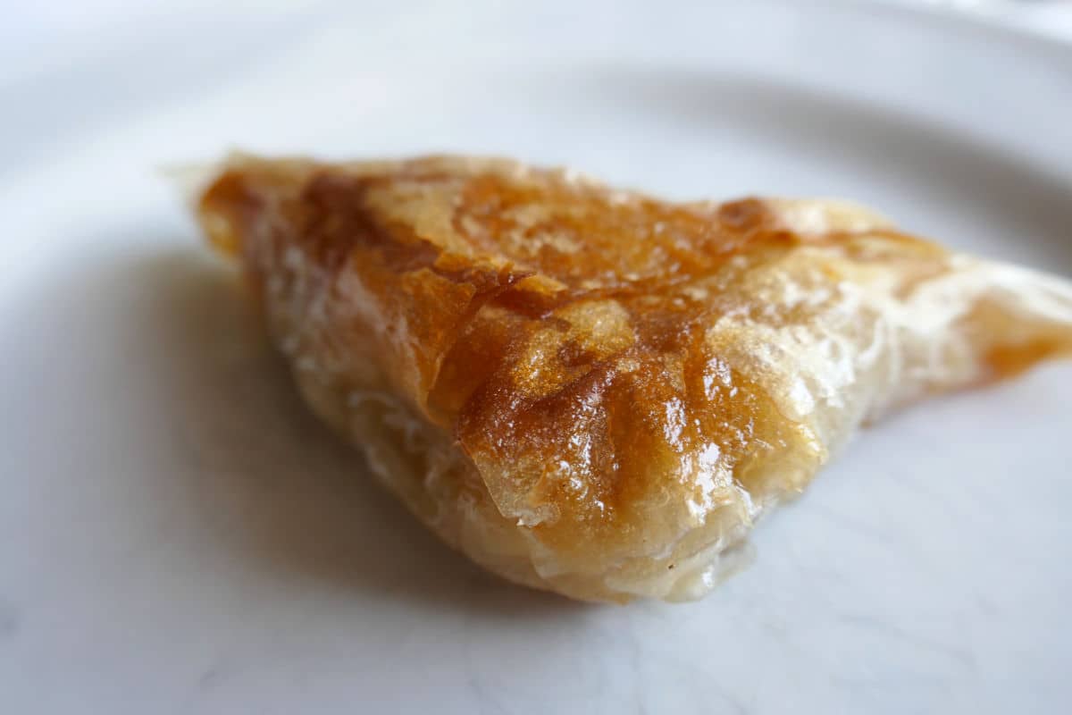 El burek que probamos en Budva