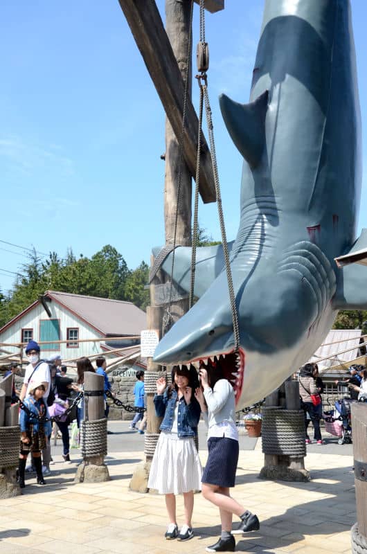 Este tiburón es una de los grandes iconos de Universal Studios Japan