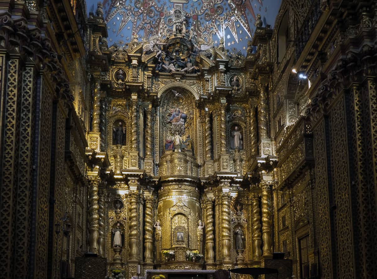 Iglesia de la Compañía de Jesús en Quito, Ecuador