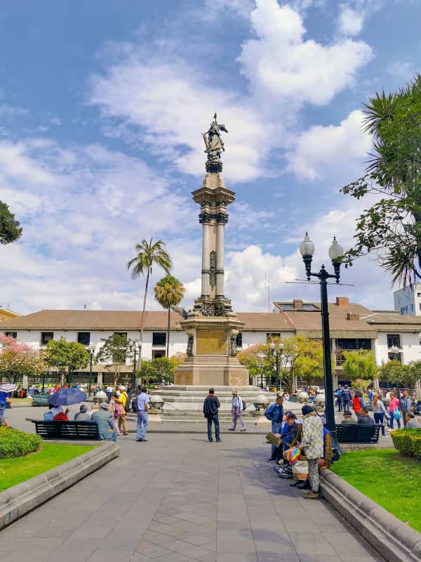 La Plaza Grande o Plaza de la Independencia de Quito, Ecuador