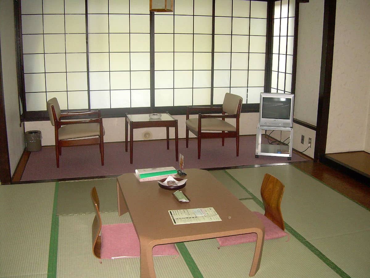 La habitación de nuestro ryokan en Miyajima