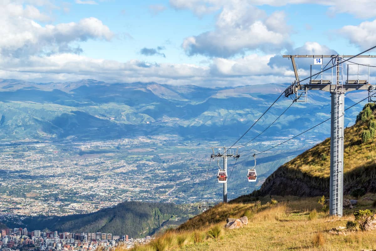 Las vistas desde el TelefériQo son impresionantes