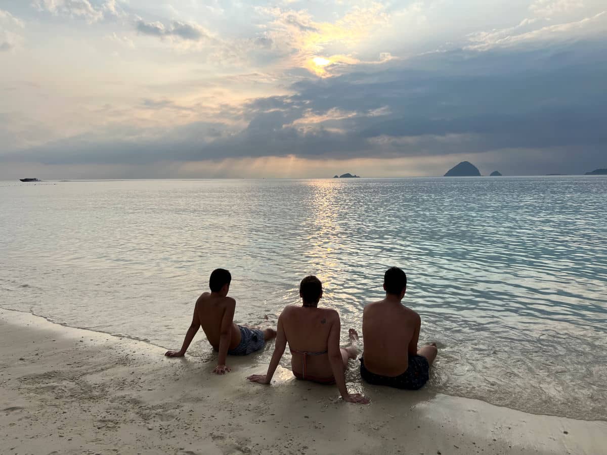 Atardecer en las Islas Perhentian de Malasia