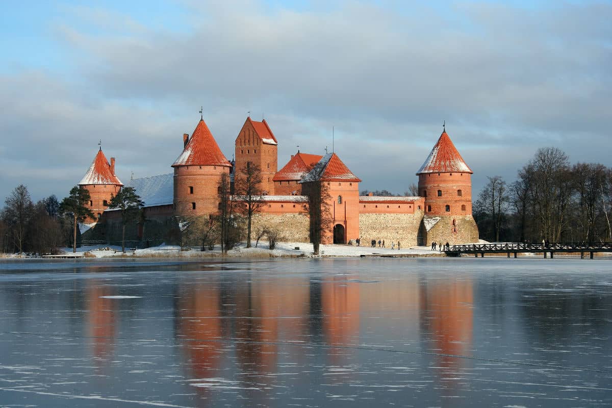 El famoso Castillo de Trakai en Lituania