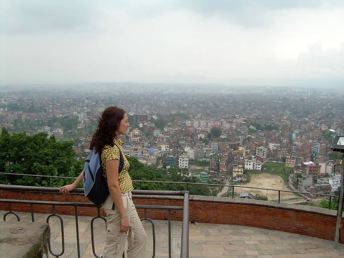 El valle de Katmandú desde Swayambhunath
