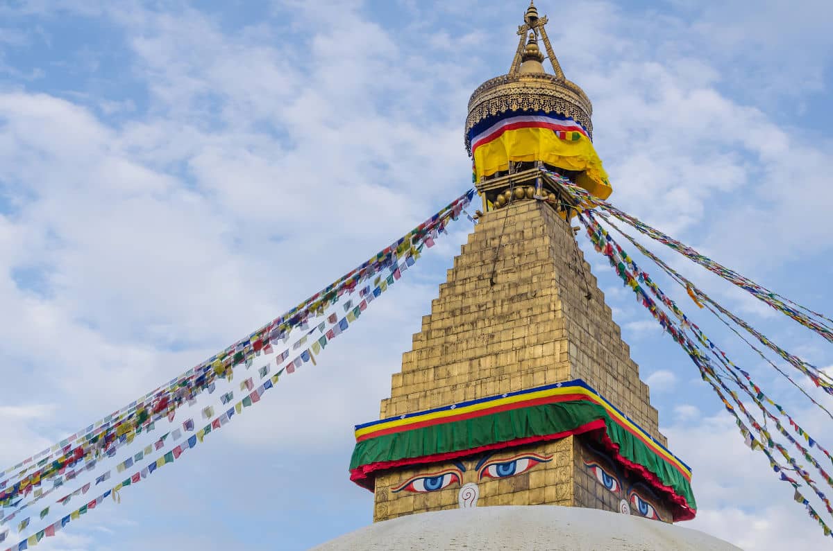 La estupa de Boudhanath en Katmandú