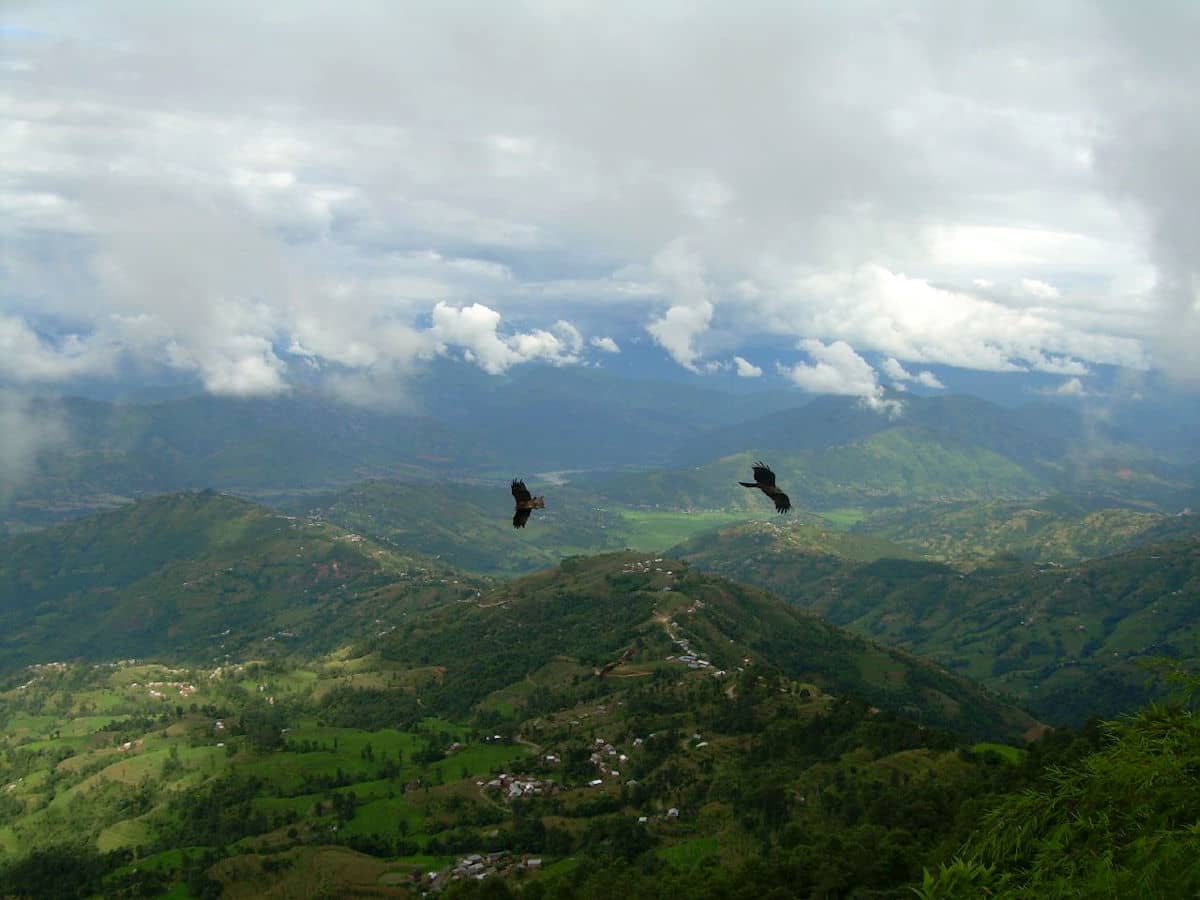 Las preciosas vistas del Valle de Katmandú desde Nagarkot