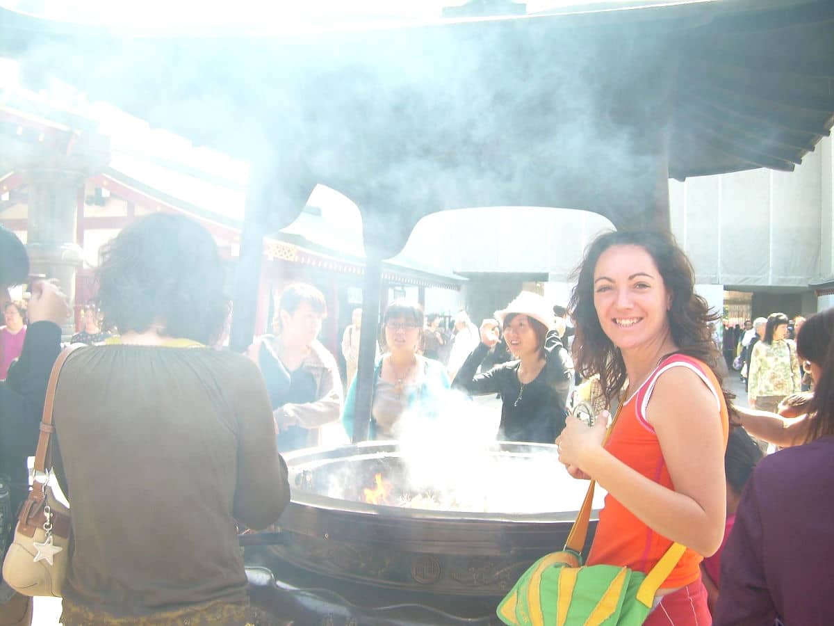 Vero en el Jokoro del Senso-ji en Tokio