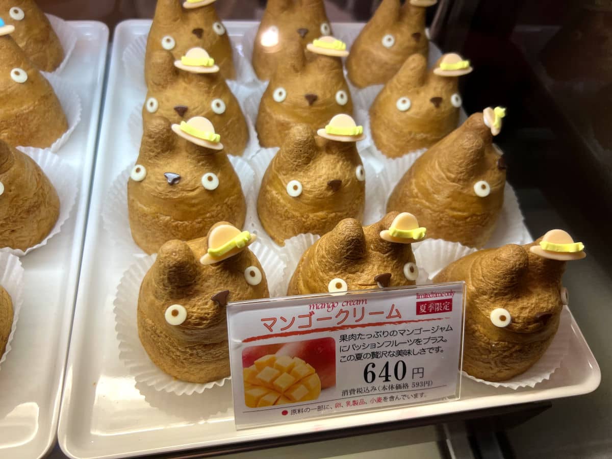 Deliciosos pastelitos de Totoro rellenos de mango