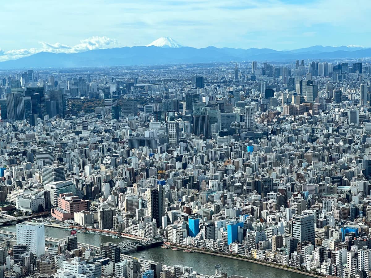 Tokio y el Monte Fuji desde la Tokyo Skytree