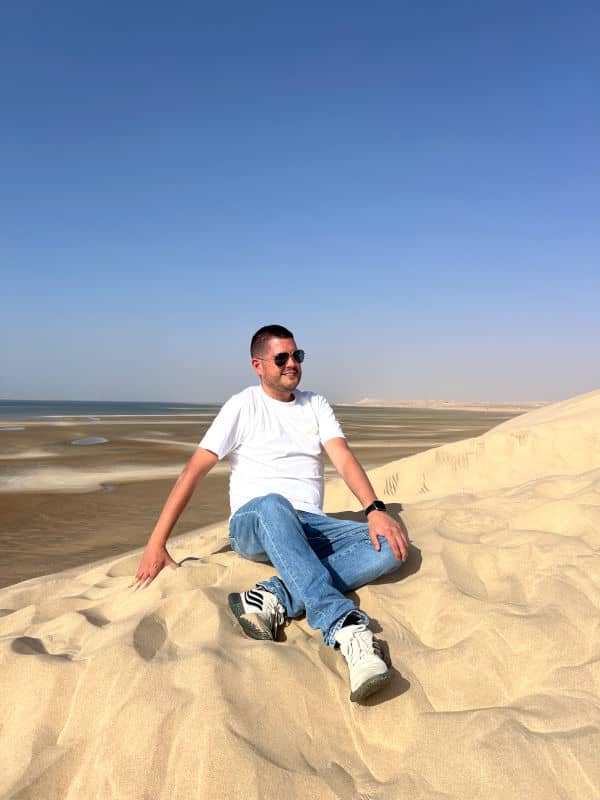 Pau en la duna blanca de Dakhla